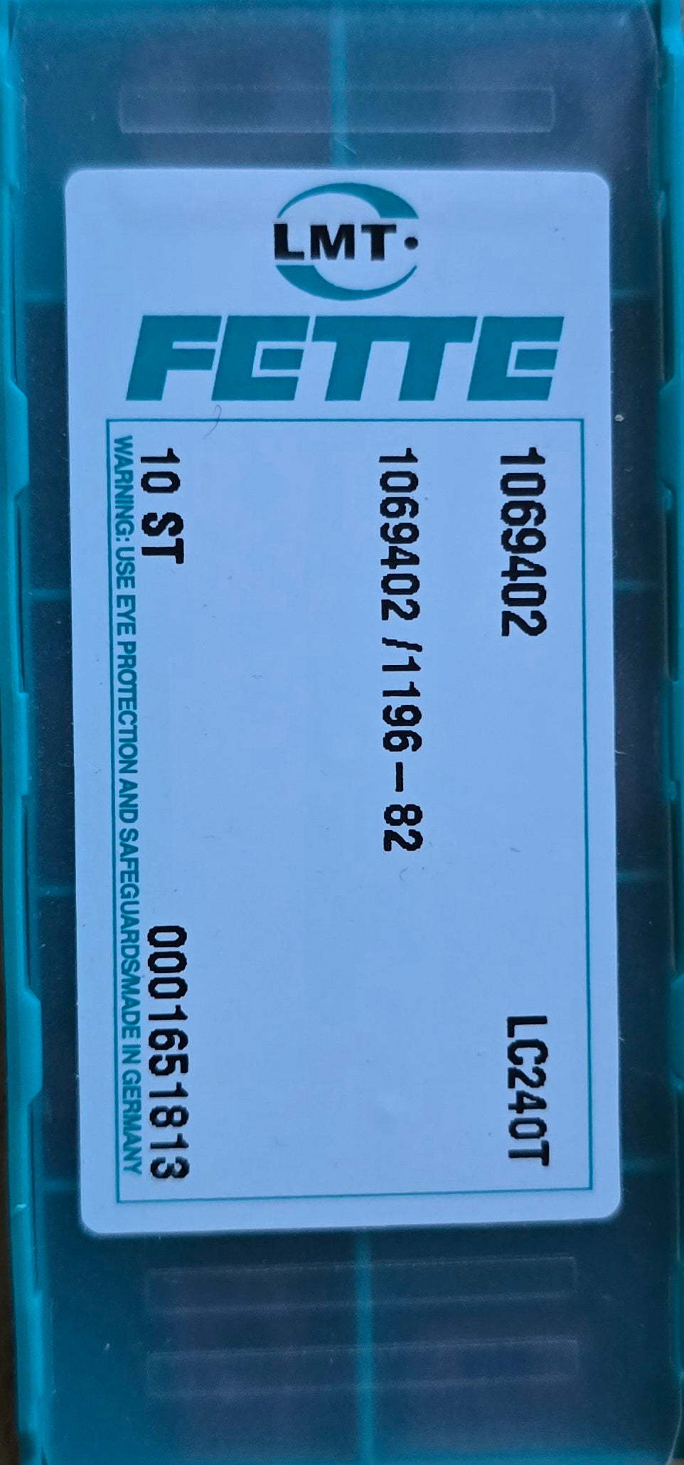 INSERTI FETTE 1069402 - ADHX 110305 ER LC240T