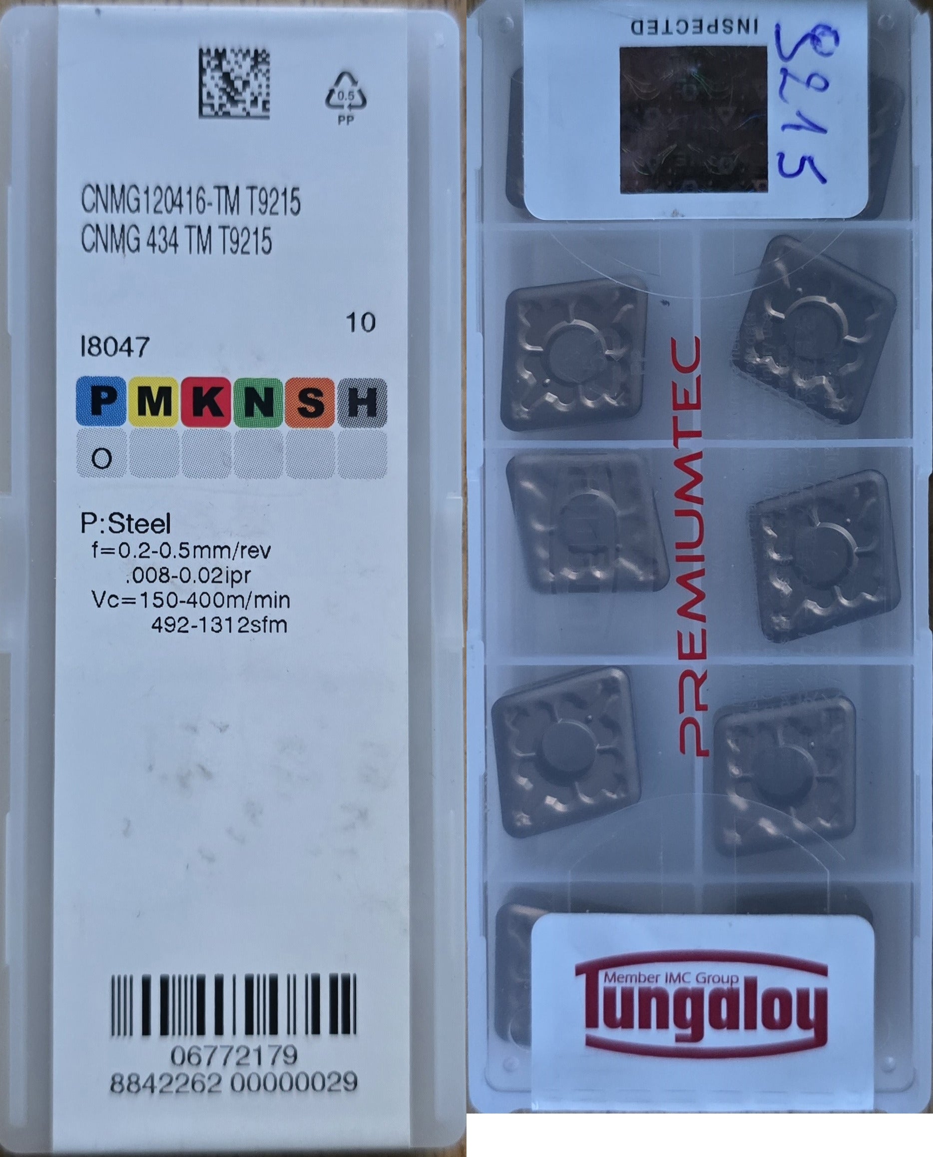 INSERTI TUNGALOY CNMG 160616-TM T9215