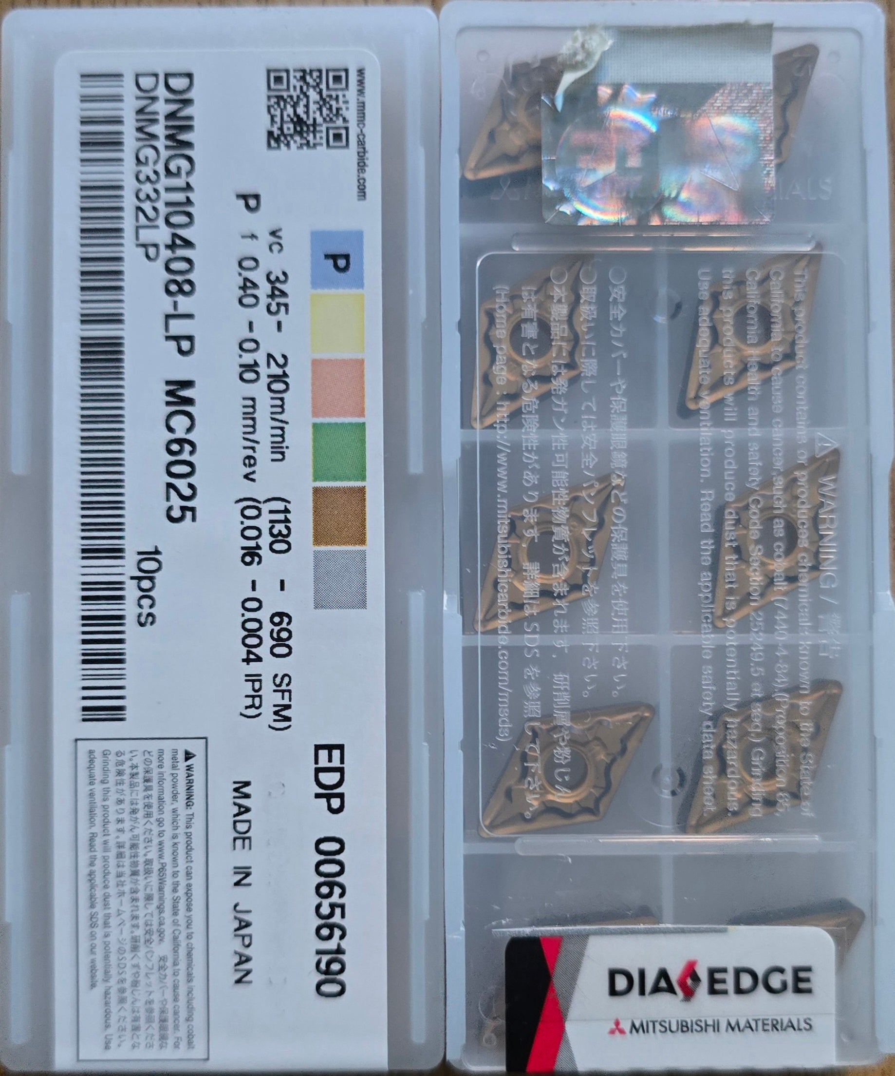 INSERTI MITSUBISHI DNMG110408-LP MC6025