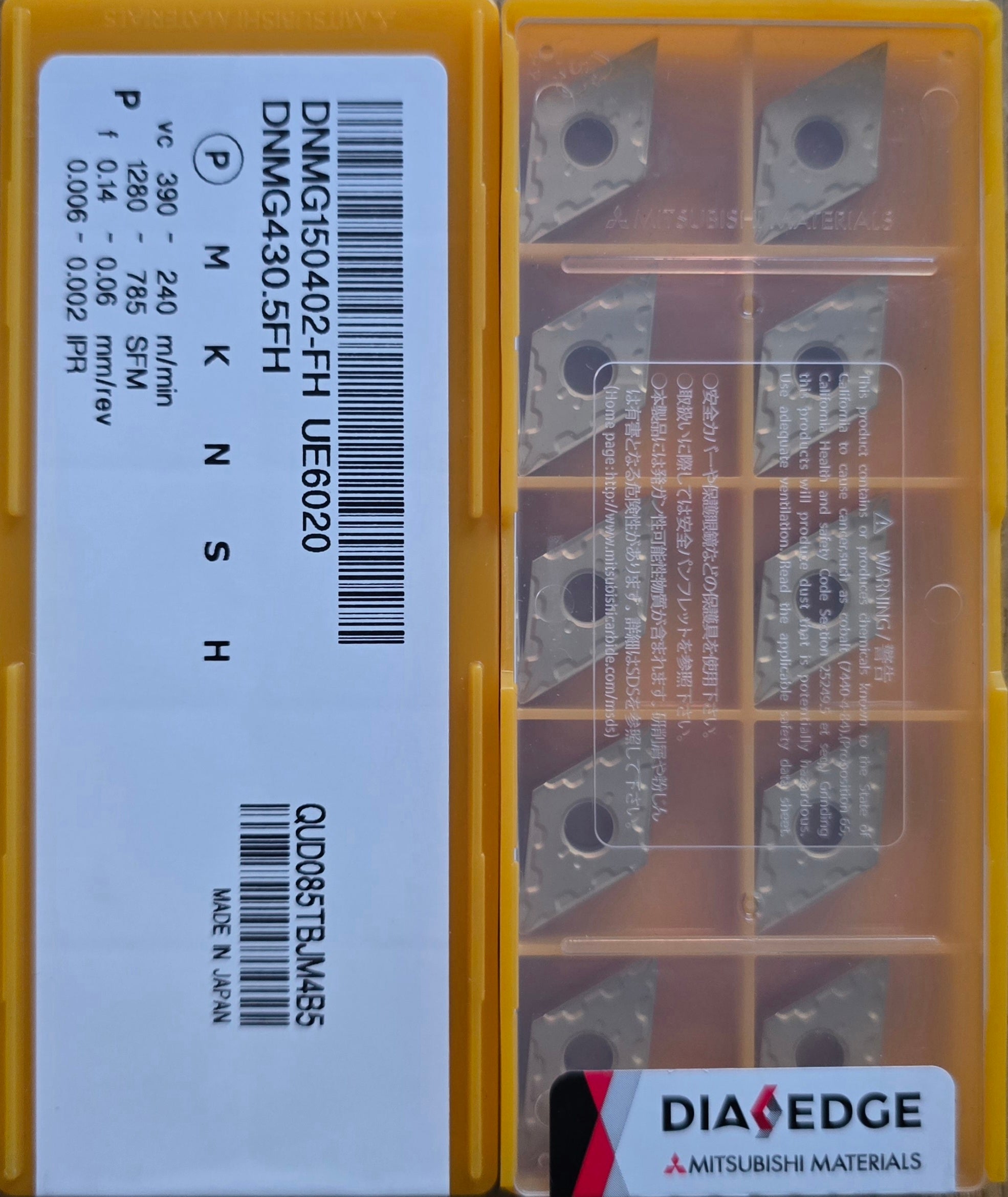 INSERTI MITSUBISHI DNMG150402-FH UE6020