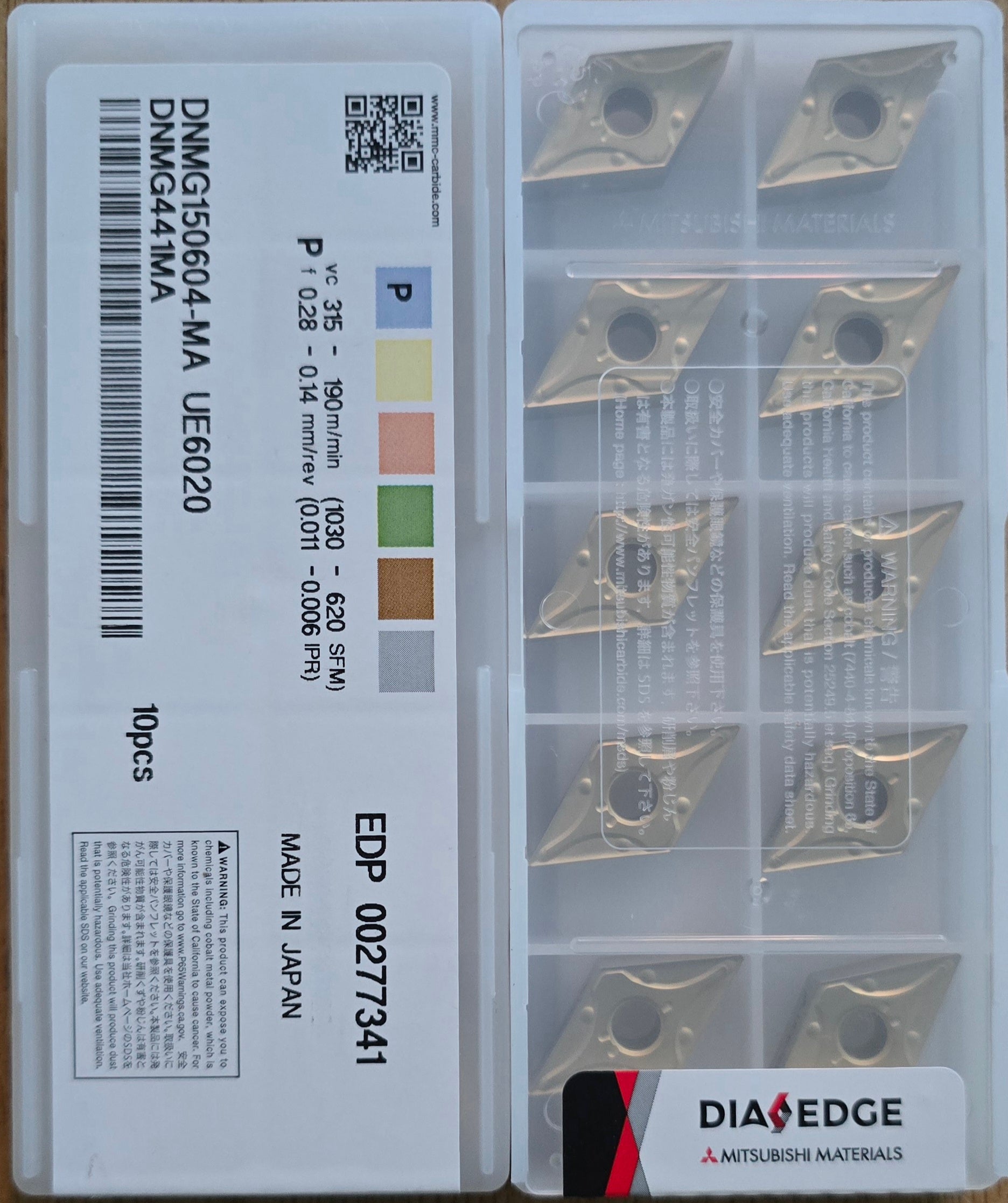 INSERTI MITSUBISHI DNMG150604-MA UE6020