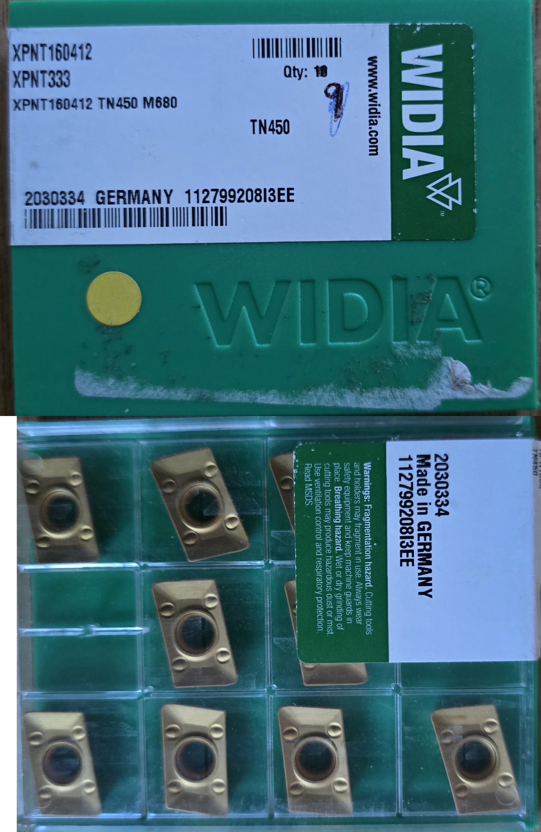 INSERTI WIDIA XPNT160412 TN450