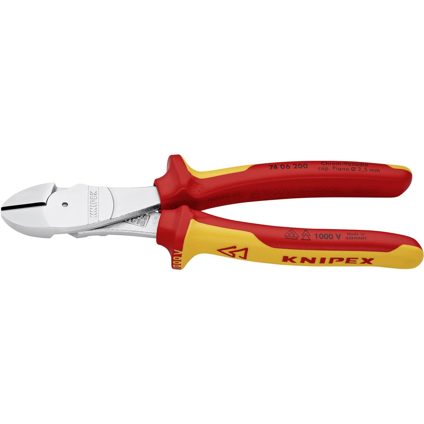 TRONCHESI TAGLIO FORTE ISOLATI KNIPEX 7406 MM.200