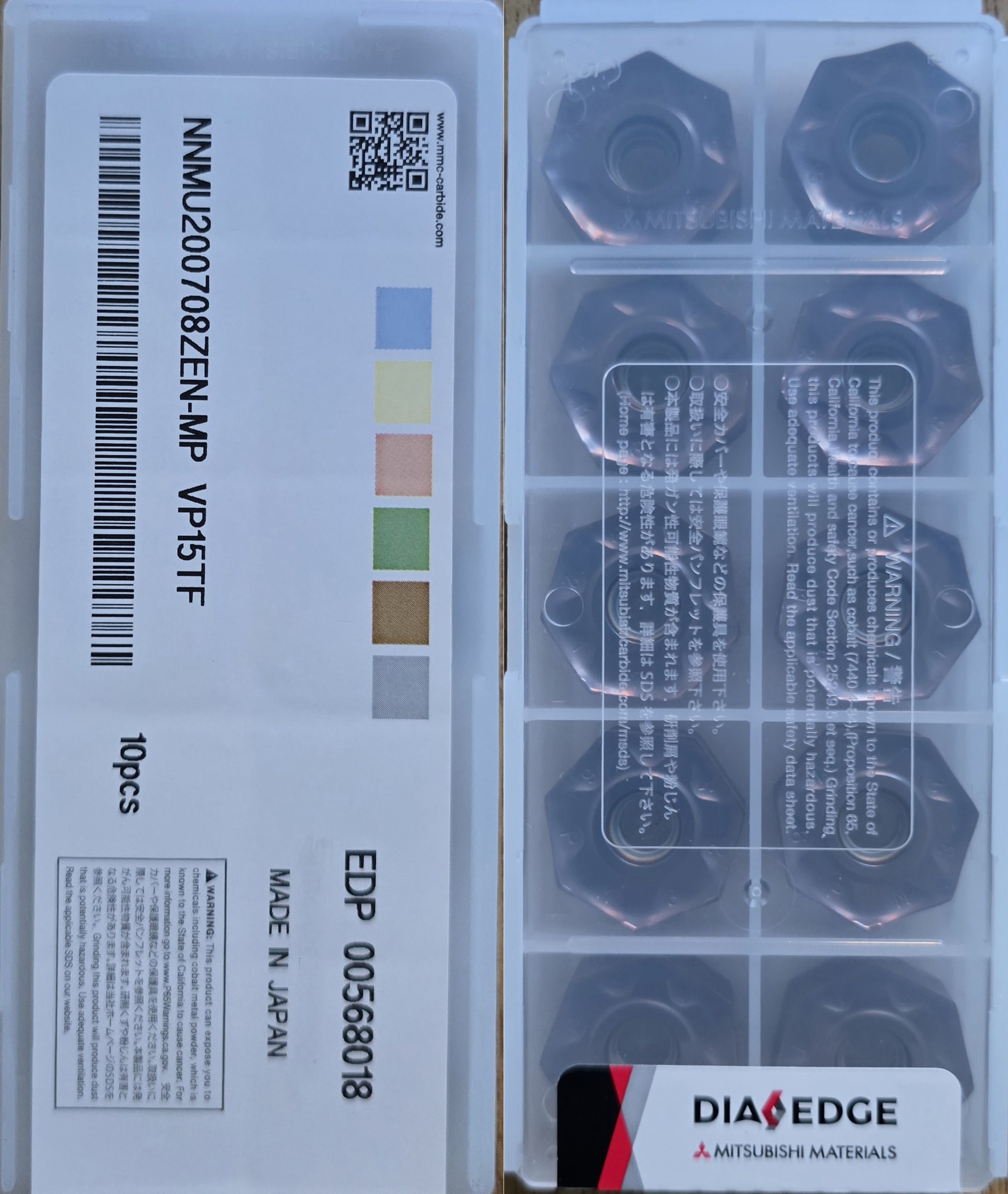 INSERTI MITSUBISHI NNMU200708ZEN-MP VP15TF