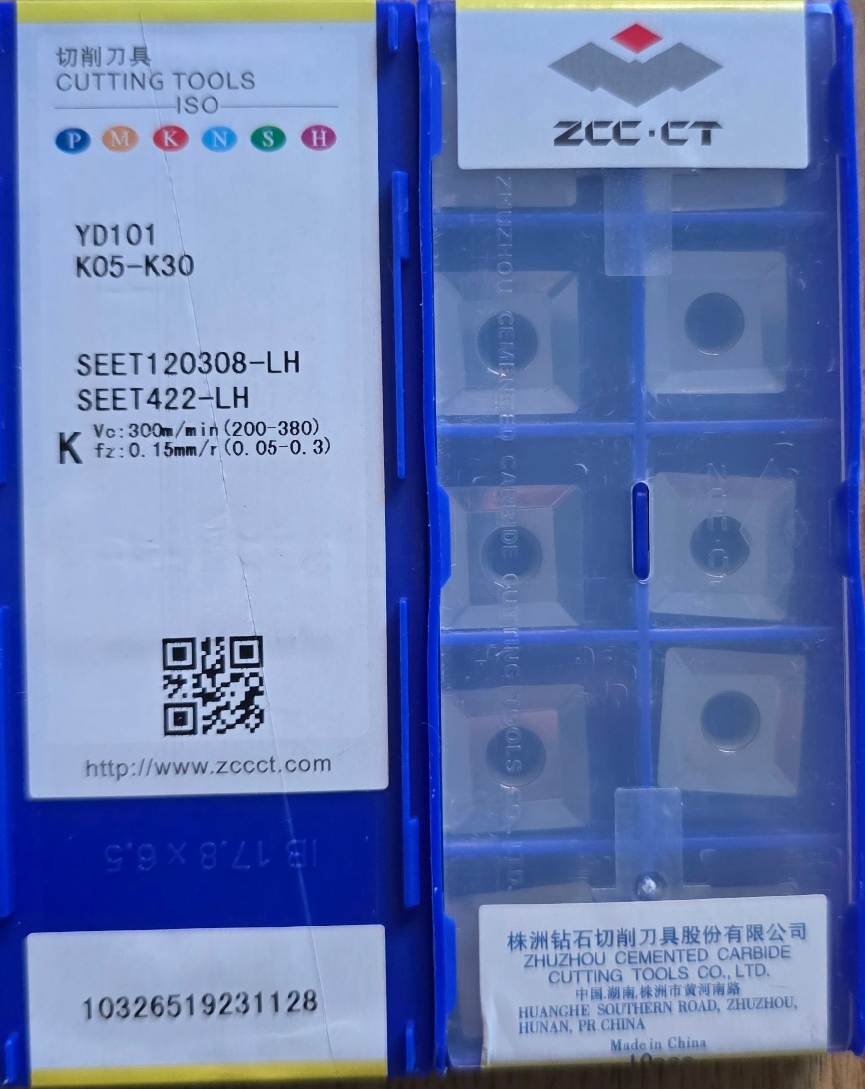 INSERTI ZCC SEET120308-LH YD101