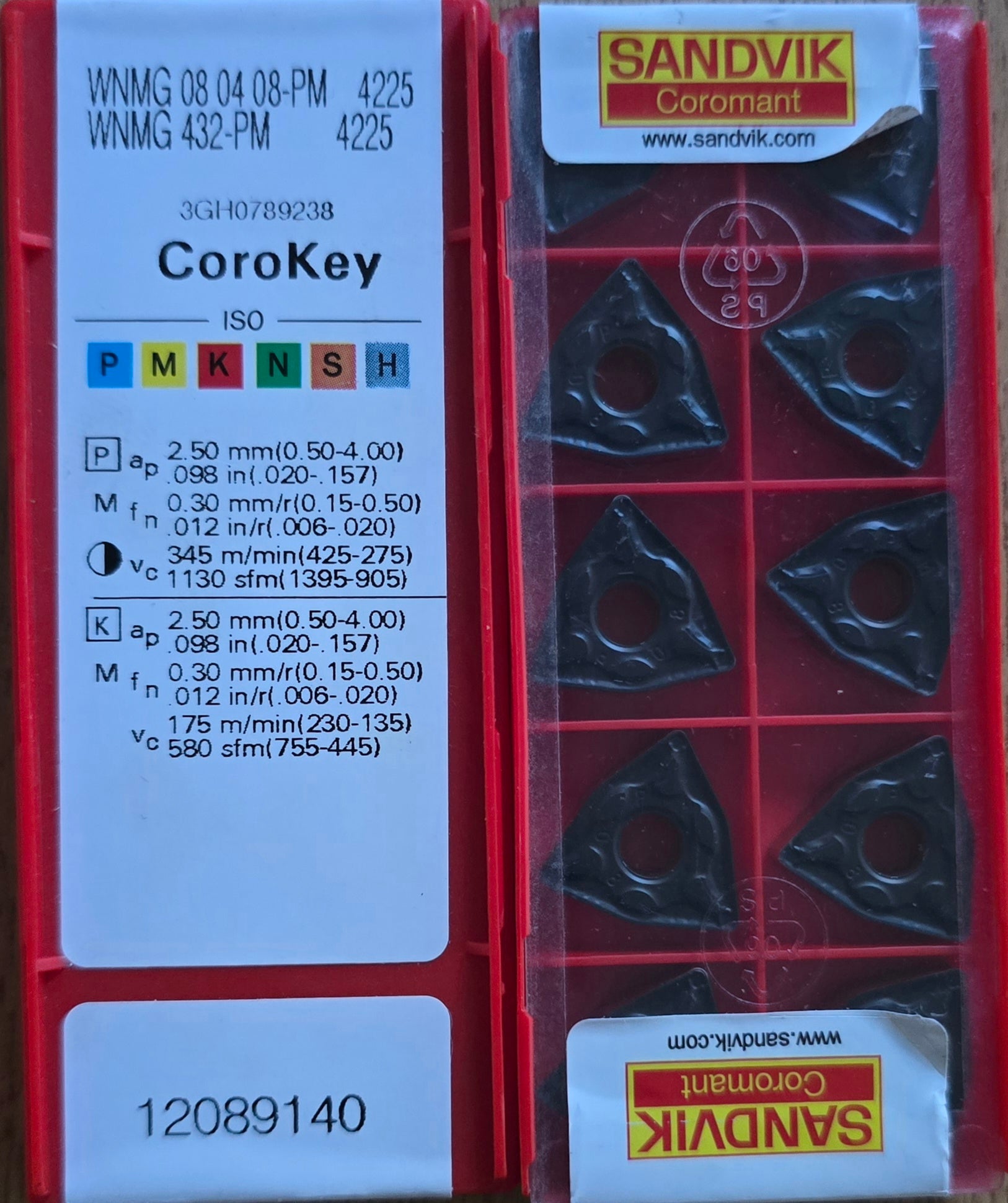 INSERTI SANDVIK WNMG 080408-PM 4325